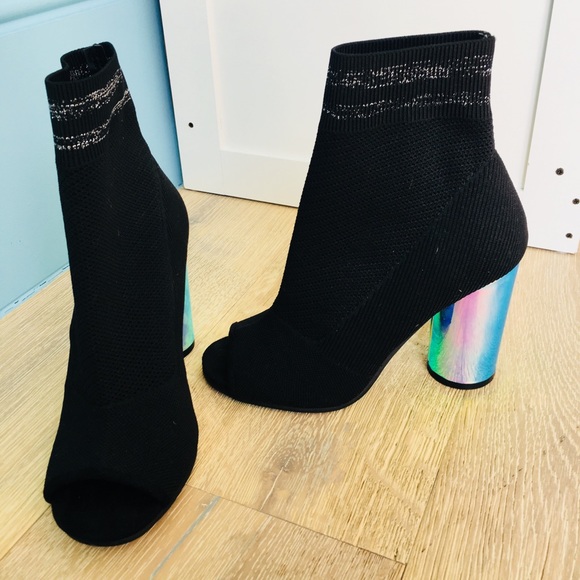 Call It Spring Shoes - Holographic Heeled Bootie